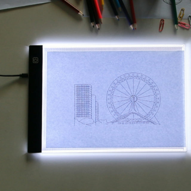 Caja de luz regulable, caja de luz LED A5 USB portátil para copiar, tablero de dibujo artístico, artesanía superior