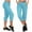 Sky Blue, variant on Capri Leggings for Women Tummy Control Hot Pink Yoga Leggings Slim-Leg Athleisure Capris XL