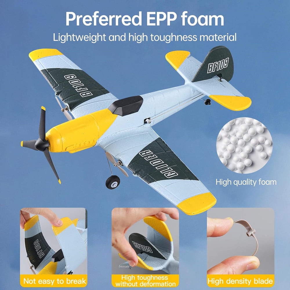 KF811 BF109 2.4G 3CH RC Airplane EPP Foam Fixed Wingspan Glider RTF Mini Warbird Planes Toys Gifts