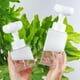 thumbnail image 5 of Dispensador de jabón de manos automático, de plástico transparente, con dos tamaños opcionales, con bomba de espuma floral, portátil, para oficina, cocina y baño, diseño de dos niveles,, 5 of 8