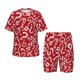 thumbnail image 1 of Balery Question Marks1 Conjunto de Pijama Infantil de Manga Corta con Estampado – Ropa de Dormir de Algodón Suave-3X-Large, 1 of 6