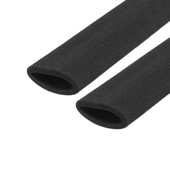Pipe Insulation Tubes Foam Tubing for Handle Grip Support 32mm ID 44mm OD 300mm Heat Preservation Black 2pcs