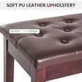 thumbnail image 3 of Faux Leather Padded & Easy - to - Clean Feature - Solo or Duet Performance with a Stylish Piano Bench, 3 of 5