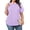 1 Light Purple, variant on Fantaslook Womens Plus Size Tops Crewneck Short Sleeve Shirts Casual Loose Tunic Tops Curved Hem Summer Blouses