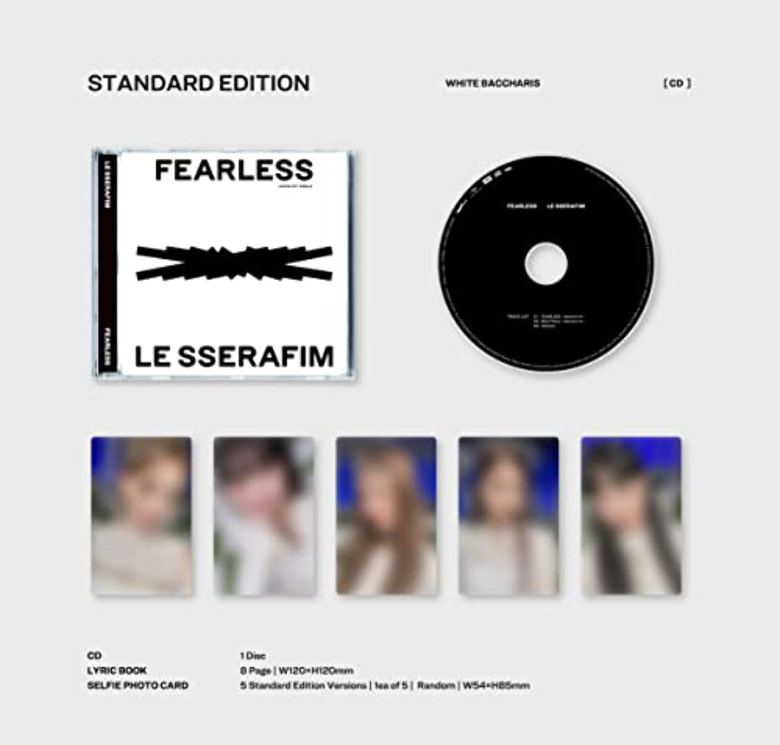 LE SSERAFIM - LE SSERAFIM ルセラフィム FEARLESS ラキドロ コンプ Le Sserafim - LE SSERAFIM - Fearless (Limited Edition B - CD