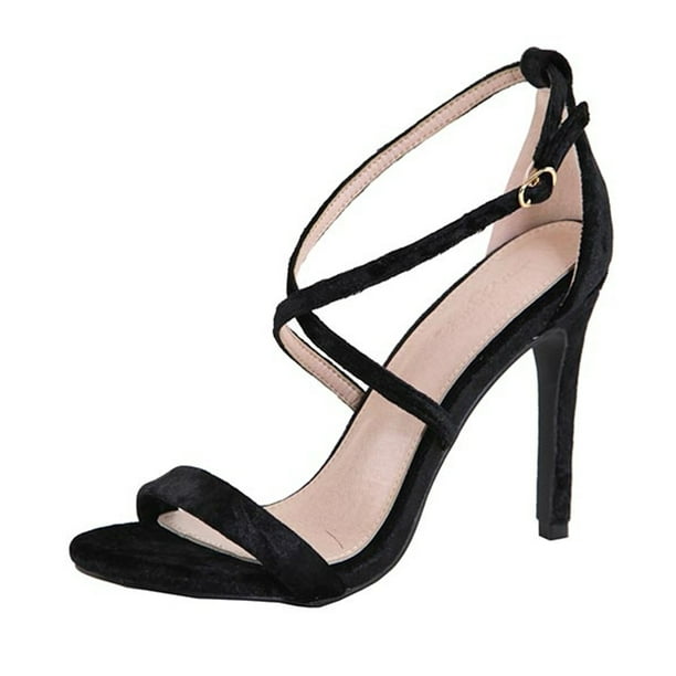 high heel strappy shoes