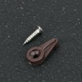 thumbnail image 3 of 30pcs Mirror Fixing Clips Lens Glass Assembly Wardrobe Cabinets Bookcase Glass Embedded Fixing Clips with Screw (Brown), 3 of 5