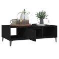 thumbnail image 2 of vidaXL Coffee Table Black 103.5x60x35 cm Engineered Wood, 2 of 5