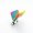 Gray colorful, variant on GRIMPEX Fishing Rod Holder Automatic Retractable Rod Holder Attachment for Horn-Shaped Red Colorful