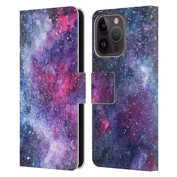 Head Case Designs Officially Licensed Anis Illustration Assorted Designs Galaxy Leather Book Wallet Case Cover Compatible with Apple iPhone 15 Pro