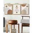 thumbnail image 2 of Drsoum Abstract Wall Art Bohemia Line Printing Minimalist for Bathroom Prints with Sun Lines 11x14in3pcs Natural Framed, 2 of 5