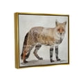 thumbnail image 3 of Stupell Woodland Nature Silhouette Fox Animals & Insects Painting Gold Floater Framed Art Print Wall Art, 3 of 6