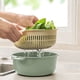 thumbnail image 5 of Colador de fregadero, cesta de drenaje doble para cocina, colador para lavar frutas y verduras, cesta de lavado y almacenamiento multiuso, accesorios de limpieza de cocina, verde cesta de doble capa c, 5 of 7