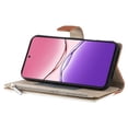 thumbnail image 4 of Funda cartera GANGXUN para OPPO A58 4G , cuero PU con tarjetero, cremallera, correa de mano, soporte y protección 482°, 4 of 6