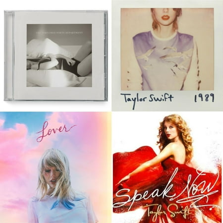 Tortured Poets Department (X) (Manuscript- Bonus Track) & 1989 & Lover (Deluxe) (Version 1) & Speak Now [CD Bundle]