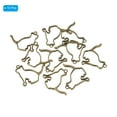thumbnail image 3 of Uxcell Cat Shaped Alloy Open Back Bezel Pendants Hollow Resin Frame for DIY, Bronze 10 Pack, 3 of 5