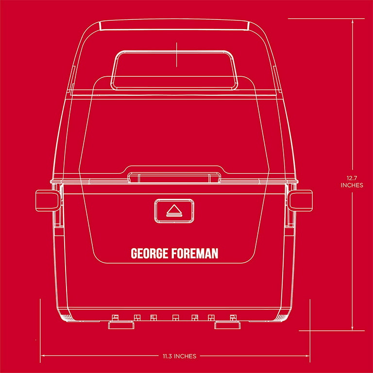 George Foreman Twist 'N Crisp 3.17qt Gray Premium Air Fryer 3 Liter  Capacity
