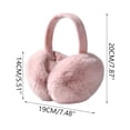 thumbnail image 2 of HaoXun Winter Fleece-Lined Foldable Faux Rabbit Fur Ear Muffs - Windproof Cold Weather Protection with Adjustable Headband for Outdoor Activities, 2 of 6