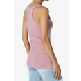 thumbnail image 5 of Women's Premium Cotton Vest Basic Soft Stretch Racerback Tank Top Solid Color, 5 of 8