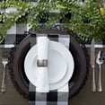 thumbnail image 2 of Buffalo Check Collection, Classic Farmhouse Table Runner, 14x108, Stone, 2 of 6