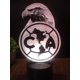 thumbnail image 3 of Lámpara LED 3D Aguilas America Soccer con control táctil y control remoto, 3 of 9