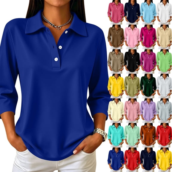 Qwertyu Womens Polo Shirts Short Sleeve Collared Uniform Tshirts Shirts for Women Business Casual Golf Polo Shirts Mint Green 3XL