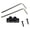 Black, variant on CEORPER Guitar Bass Key Wrench Fixing Bracket Hexagonal Wrench for Tremolo Bridge