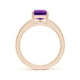 thumbnail image 2 of ANGARA Natural Octagonal 2.2 ct Amethyst Cocktail Ring with Diamonds in 14K Rose Gold for Women (Size-9x7mm) | February Birthstone, Anniversary, Jewelry Gift for Women | Natural Amethyst Ring, 2 of 9