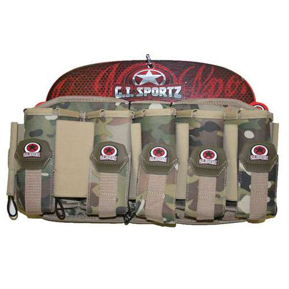 GI Sportz 5+6 GLIDE Pack Paintball Harness Multicam