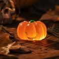 thumbnail image 2 of 4PCS Luminous Mini Resin Pumpkin Figurines, Glow in The Dark Halloween Miniature Pumpkin Figures Statue for Fall Party Dollhouse Potted Plant Micro Landscape Home Outdoor Decoration DIY Crafts, 2 of 8