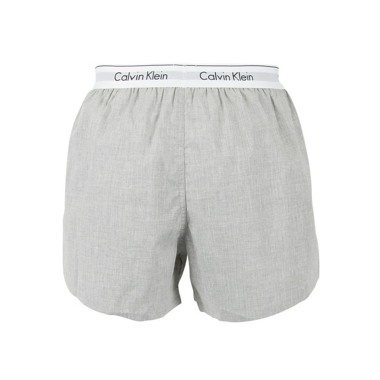 Calvin Klein 2 Pack Logo Slim Fit Woven Boxers, Multicoloured