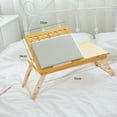 thumbnail image 3 of Yeacher Wooden Laptop Desk Bed Study Computer Table Flexible Design Adjustable Feet for Home Daily, 3 of 8