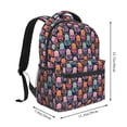 thumbnail image 2 of Balery Octopus in love Mochila Escolar Impresa, Mochila Ligera para Viajes Casual, Mochila Duradera y Cómoda Multifuncional, Mochila para Laptop-One Size, 2 of 5