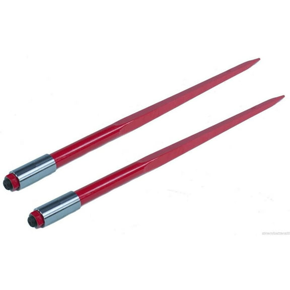 Titan Attachments Hay Spears 39" Pair Sleeve Nut Heavy Duty 3000 lb. Capacity