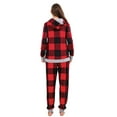 thumbnail image 2 of Holiday Family Pajamas Matching Sets Christmas PJs with Mama Bear Printed Romper Plaid Pants Sleepwear, 2 of 10