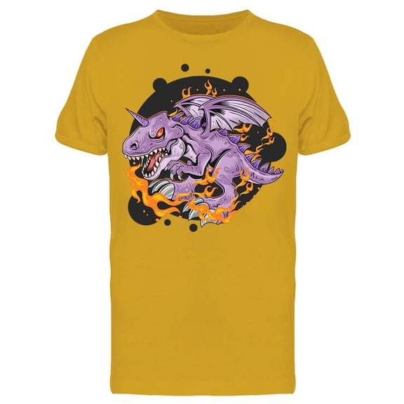 Dragon Fire T-Shirt Men -Image by Shutterstock, Male x-Large