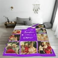 thumbnail image 5 of Custom Blanket with Photos Text, Personalized Photo Blankets and Throws, Personalized Gifts with Pictures for Boyfriend Sister,Customized Gifts for Couples Friends on Birthday Valentines Day, 5 of 6