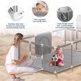 Baby Playpen,71x48inch Large Play Yard for Babies Toddlers, Sturdy