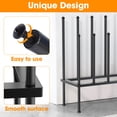 thumbnail image 5 of Urban Deco Modern Black Metal Free Standing Boot Shoe Rack Organizer, Tall Boot Shaper Storage Stand, Holds 8 Pairs, 5 of 6