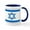 White/Navy Inside, variant on CafePress - Flag Of Israel 1 Mug - 11 oz Ceramic Mug - Novelty Coffee Tea Cup