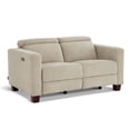 thumbnail image 2 of MCombo 62.2'' Wall Hugger Power Loveseat Recliner Sofa for Living Room, Office, Fabric, Beige, 2 of 9