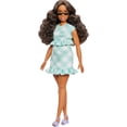 thumbnail image 1 of Muñeca de moda Barbie Fashionistas #240, cabello castaño oscuro ondulado, 1 of 6