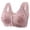 Grey, variant on Women's Front Closure Bras Plus Size Floral Print Full Coverage Support Bra Grey Size 36