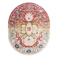 thumbnail image 3 of Unique Loom Madeline Vintage Collection Area Rug - Jackson (7' 10" x 10' Oval Pink Gray/Ivory), 3 of 12