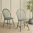thumbnail image 2 of Safavieh Omaha Modern Wood Dining Side Chairs, Dark Green (Set of 2), 2 of 8