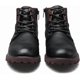 thumbnail image 3 of Botas cortas de cuero para hombre, estilo retro, antideslizantes, con cremallera lateral, informales, para otoño e invierno., 3 of 5