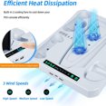 thumbnail image 4 of Station de Charge avec Support de Refroidissement pour Manettes PS VR2 / Station de Charge PS5 avec Ventilateur de Refroidissement, Support pour Casque et Support de Rangement pour Accessoires PS5 VR2, 4 of 7