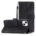thumbnail image 1 of Compatible avec iPhone 15 Étui Gaufré Papillon avec Portefeuille et Support, 1 of 5