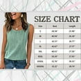 thumbnail image 3 of Womens Tank Tops Casual Sleeveless Tops Spring Fashion Scoop Neck Tees Shirts Lightweight Solid Color Shirt Clothes OIOLOYJM Yellow 3XL, 3 of 8