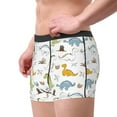 thumbnail image 2 of Sikiie Dinosaur Print Men's Boxer Briefs, Elastic Waistband Boxer Briefs Leggings-Medium, 2 of 5